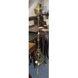 An Edwardian Patent oil lamp, now fitted for electricity, H.152cm Condition: Good clean condition,