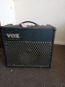 A Vox Valvetronix guitar amp Condition: Electrics are working, pots are crackly, heavily nicotine