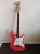 An ARIA STG-Series electric guitar Condition: Electrics all working, crackle to pots, chips and