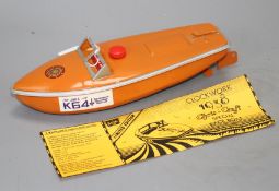 A Sutcliffe Chris-Craft Jane K64 enamelled clockwork special race boat, made for Windermere