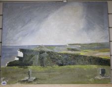 Edward Callam (b.1950), oil on board, The Seven Sisters, signed, 61 x 76cm, unframed Condition: