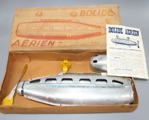 A Bolide Aerien tinplate toy, with box and instructions, 40cm Condition: Has been played with,