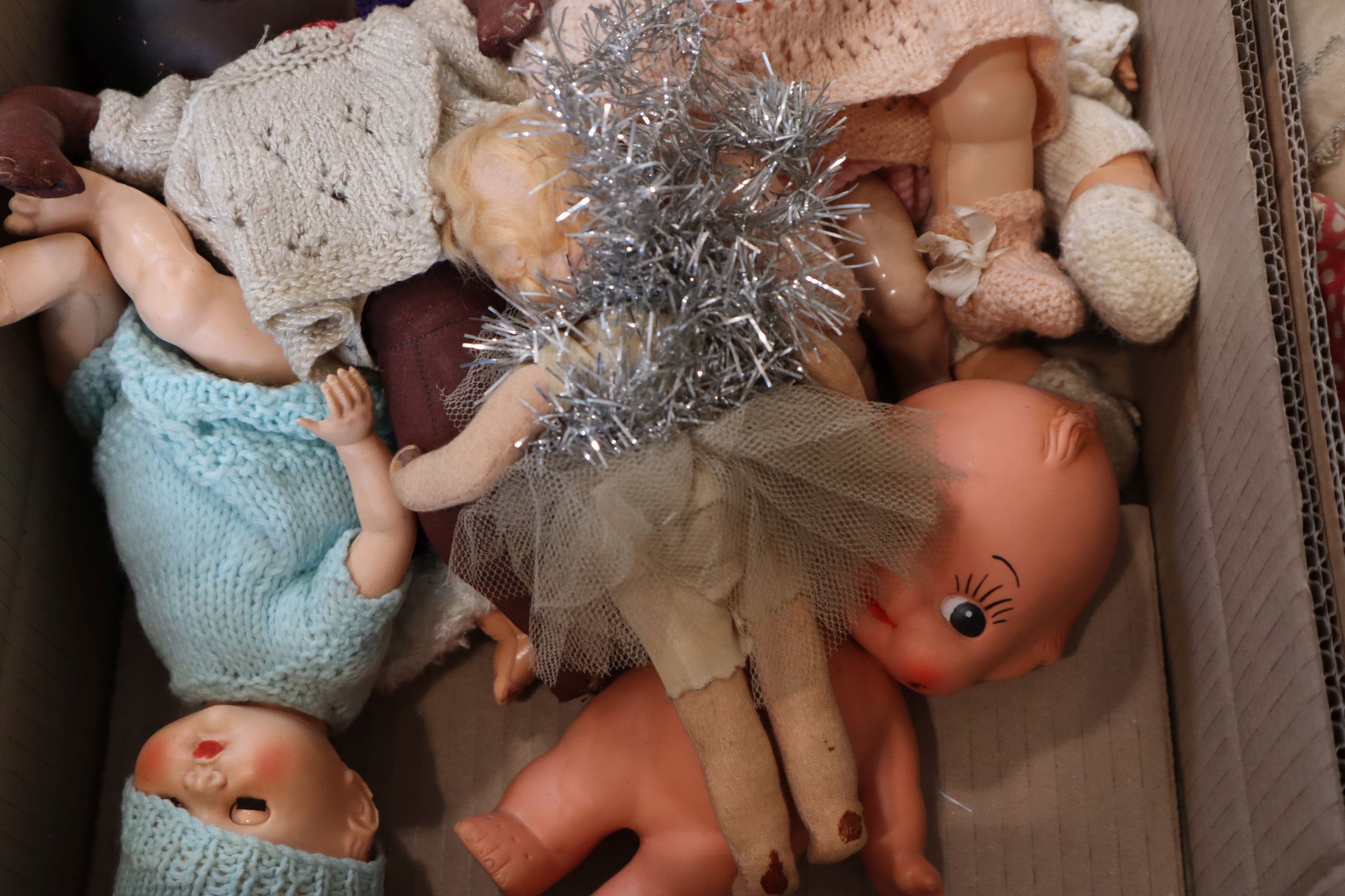 Ten plastic and composition dolls including Xmas fairy - Image 3 of 3