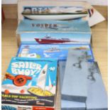 A boxed Star model pond yacht, a Tri-ang boxed Sailor Buoy table top yachting set, a Victory