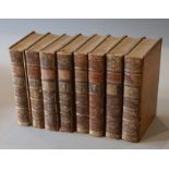 Spectator - The Spectator [By Addison, Steele and others], 8 vols, 8vo, calf, front board to vol.