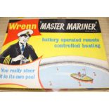 A boxed Wrenn 'Master Mariner' battery operated remote controlled boating set, remarkably complete