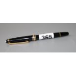 A Montblanc Meisterstuck fountain pen, with gilt 4810 gold nib, 13.5cm Condition: Very light wear