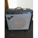 A Fender Princeton 112 Plus guitar amp Condition: Electrics are working, pots are crackly, heavily