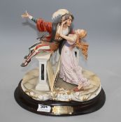 A Porcellane Laurenz bisque group of Romeo and Juliet, height 30cm Condition: In very good condition