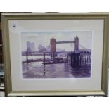 Stan Kaminski (b.1952), watercolour, 'Tower Bridge', signed, 39 x 57cm Condition: Good clean