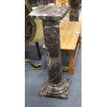 A pair of Meuble Francais marble pedestals, H.90cm Condition: Very good condition