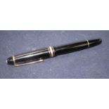 A Montblanc Meisterstuck rollerball pen, length 14.5cm