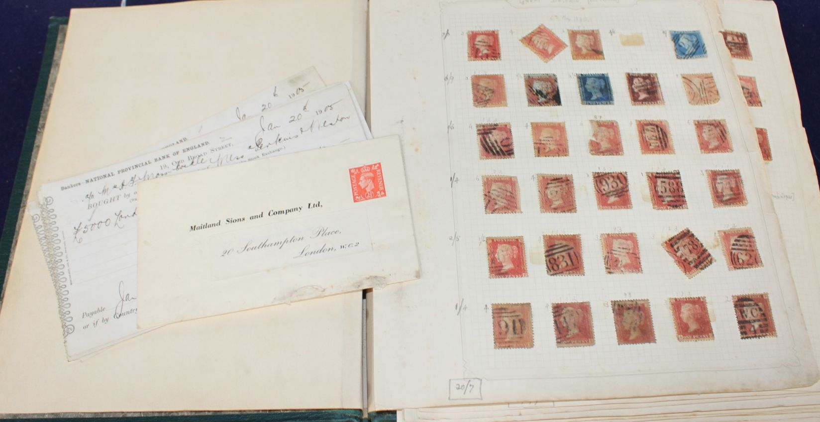 A World Stamp album, Victoria 1840 onwards including Penny reds