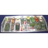 A group of assorted tinplate and diecast cars including Britains, Dinky and Tootsie Condition: