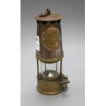 The Protector Lamp and Lighting Co Limited miner's lamp, type S-L number 02926?, height 24.5cm