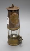 The Protector Lamp and Lighting Co Limited miner's lamp, type S-L number 02926?, height 24.5cm