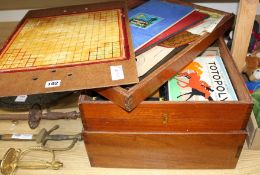 A quantity of assorted toys and games in a stacking three tier box Condition:- Dr Magini - Flotilla-