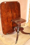A Regency ebony strung mahogany tilt top breakfast table, L.136cm W.104cm H.72cm Condition: A very