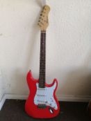 A Westwood Strat-style electric guitar Condition: Electrics all working, all 5 selector switches