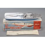 A Victory Industries 'Miss England' aluminium twin jet propelled speedboat, with original box and