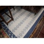 Two Kelim flat weave rugs, larger 185 x 128cm