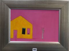 Andrew Squire (1954-)gouache'House & Bird'signed24 x 37cmCONDITION: Very good clean condition,