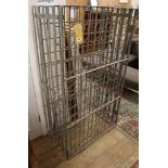 A French 72 bottle wine cage, W.76cm., D.39cm, H.134cm