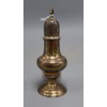 A George III silver baluster caster, Thomas Shepherd London, 1773, 13.5cm, 2 oz.CONDITION: Very