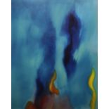 Joshua Whiskey, oil on canvas, Untitled large abstract work, inscribed verso, 150 x
