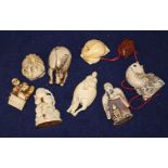 An ivory / resin netsuke