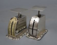 Two similar silver letter scales, Levy & Salaman? Birmingham, 1899 and Mappin & Webb, Birmingham,