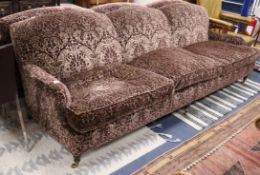 A William Chappell settee, W.260cm, D.110cm, H.82cm Condition report: Good condition