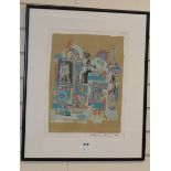 Eduardo Paolozzi (1924-2005), lithograph, 'Die Drei Damen', signed in pencil and dated 1990, 44 x