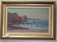 Garstin Cox (1898-1933), oil on board, Kynance Cove, Cornwall, signed, 29 x 49cmCONDITION: Good