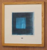 Tim Harbridge, limited edition print, 'Shibumi Blue 8', signed, 30 x 30cmCONDITION: Very good