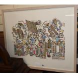 Eduardo Paolozzi (1924-2005), lithograph, Untitled, signed in pencil and dated 1999, 59/