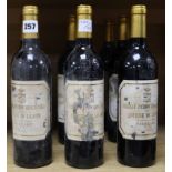 Nine bottles of Chateau Pichon Longueville 1997