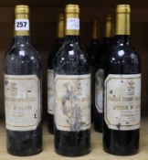 Nine bottles of Chateau Pichon Longueville 1997