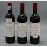 Three bottles of Chateau Branaire-Ducru St Julien 1978