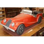 A child's Morgan fibreglass pedal car made by Hamilton Brooks, L.124cmCONDITION: Windshield fixing
