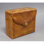 A French walnut box with gold mount