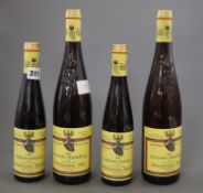 Two 750ml bottles of Kirrweiler Mandelberg Ortega Beerenauslese 2001 and two 375ml bottles