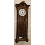 A Vienna regulator wall clock, H.93cm