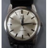 A gentleman's 1960's stainless steel Omega Seamaster automatic, movement c.552, on associated