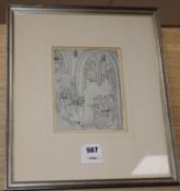 Walter David Jones CH, CBE (1895-1974) for The Golden Cockerel Press, etching, unpublished print