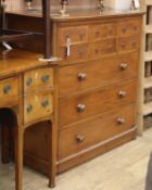 A Victorian mahogany nine drawer chest, W.115cm, D.51cm, H.118cmCONDITION: Height 118.5cmDepth 51cm