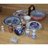 A quantity of Chinese and other ceramics