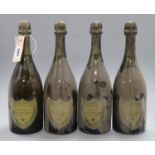 Four bottles of Dom Perignon 1969