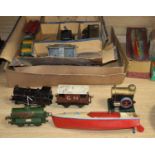 Bing for AW Garrage Ltd A 0-4-0 Tank locomotive 326 with Tender, six Hornby O gauge goods wagons and