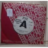 A Pye promotional copy of David Bowie's 'Can't help thinking about me' 7N 17020 (VG condition)